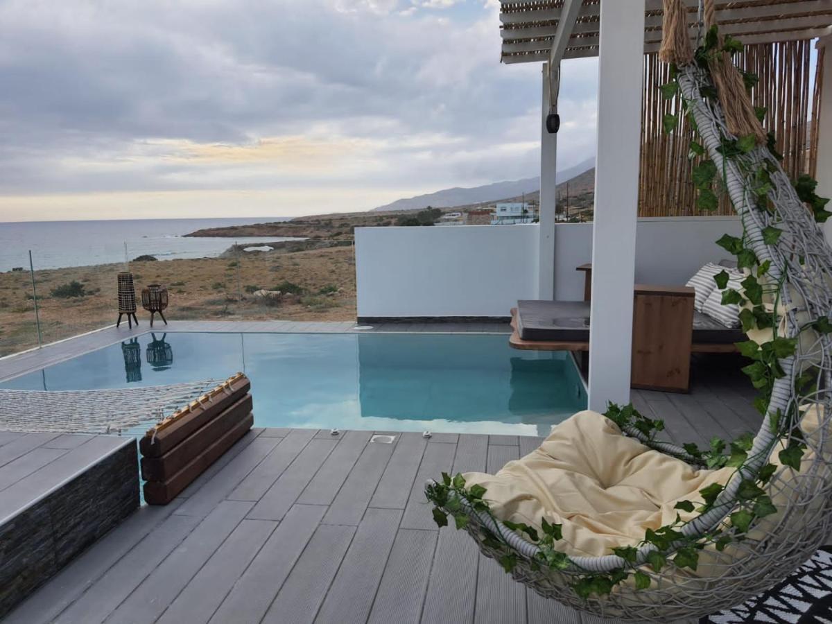 Tramonto Luxury Villa No2 - Breathtaking Sunset View Foinikion Bagian luar foto