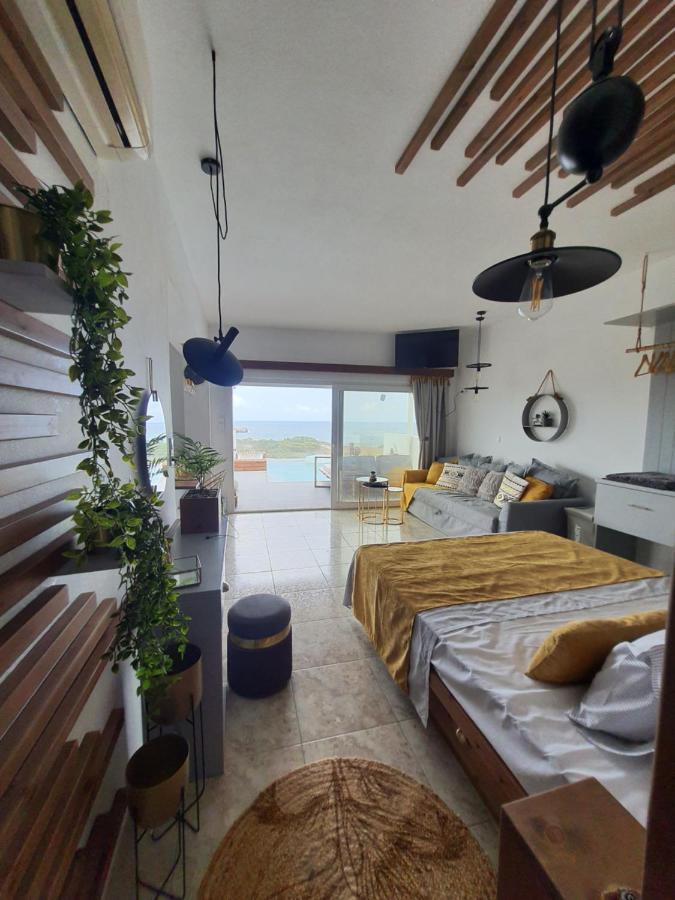 Tramonto Luxury Villa No2 - Breathtaking Sunset View Foinikion Bagian luar foto