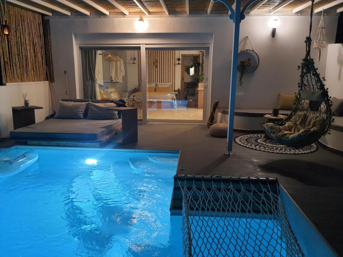 Tramonto Luxury Villa No2 - Breathtaking Sunset View Foinikion Bagian luar foto