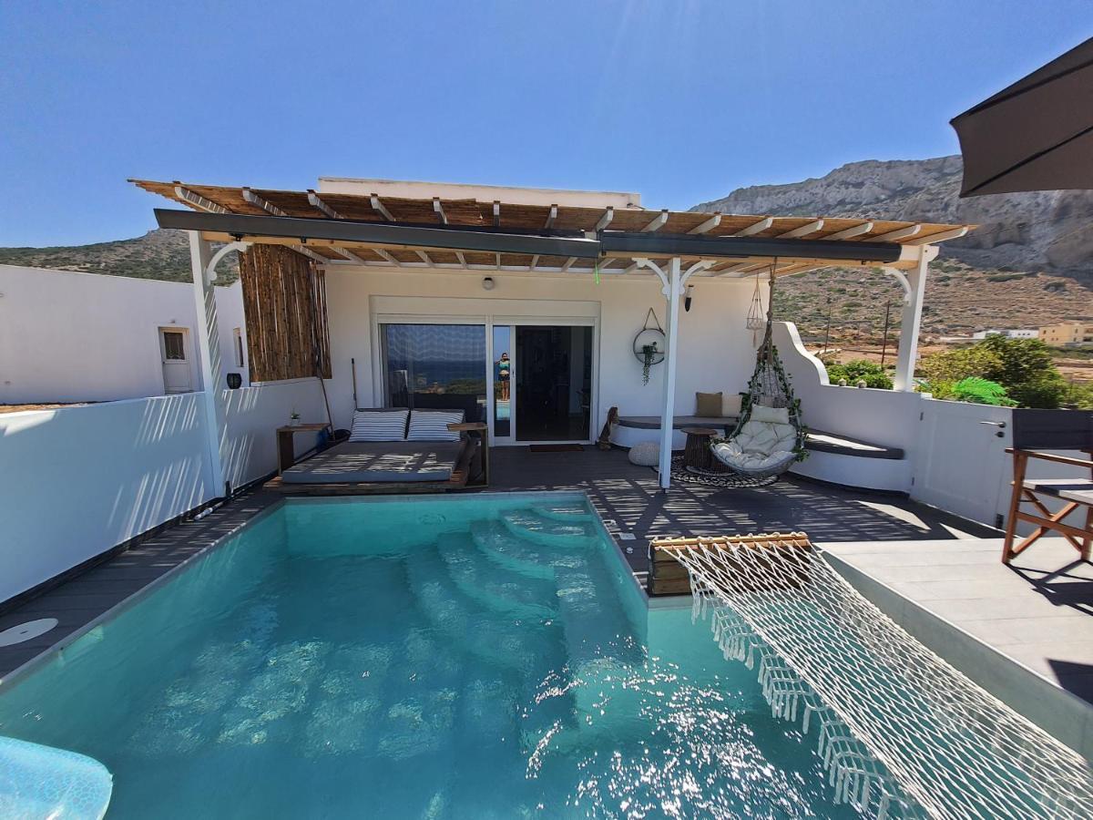 Tramonto Luxury Villa No2 - Breathtaking Sunset View Foinikion Bagian luar foto