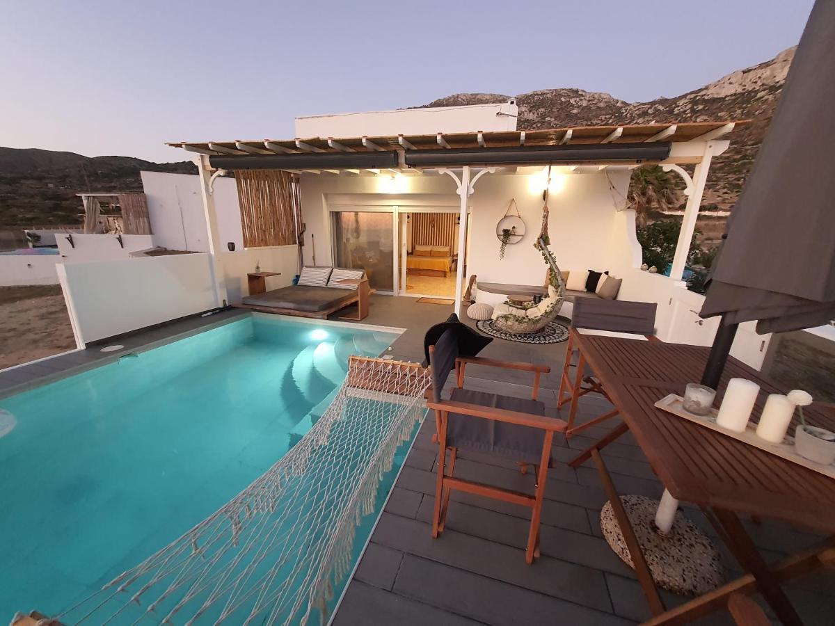 Tramonto Luxury Villa No2 - Breathtaking Sunset View Foinikion Bagian luar foto