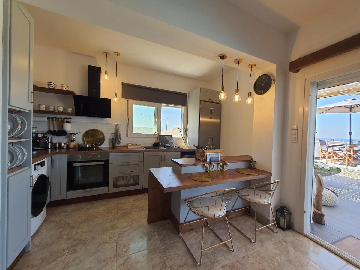 Tramonto Luxury Villa No2 - Breathtaking Sunset View Foinikion Bagian luar foto