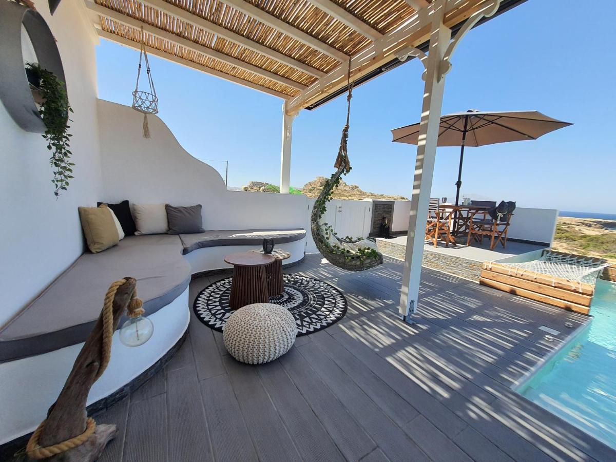 Tramonto Luxury Villa No2 - Breathtaking Sunset View Foinikion Bagian luar foto