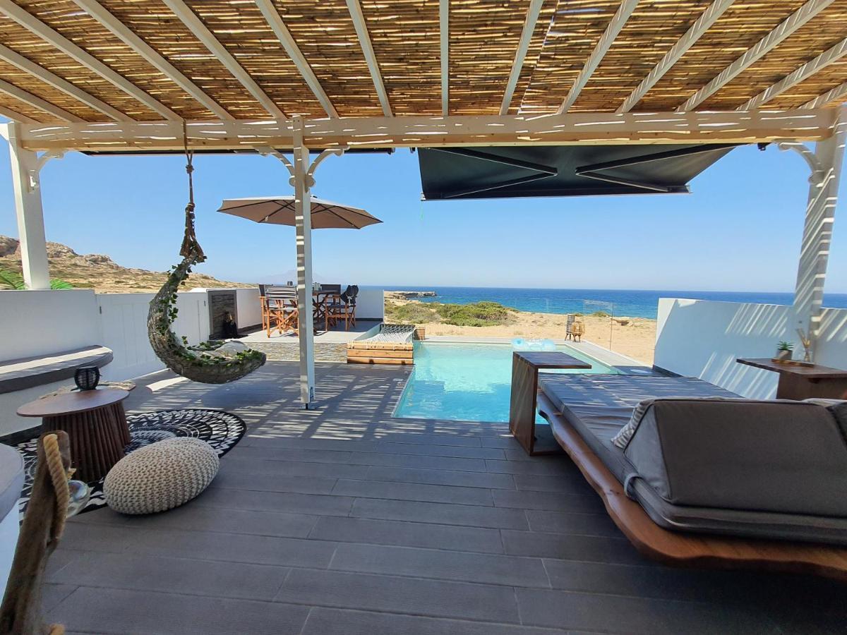 Tramonto Luxury Villa No2 - Breathtaking Sunset View Foinikion Bagian luar foto