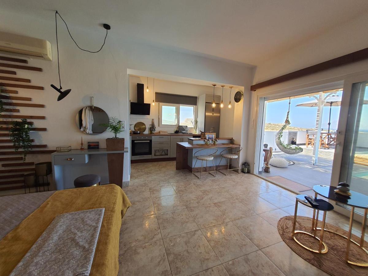 Tramonto Luxury Villa No2 - Breathtaking Sunset View Foinikion Bagian luar foto