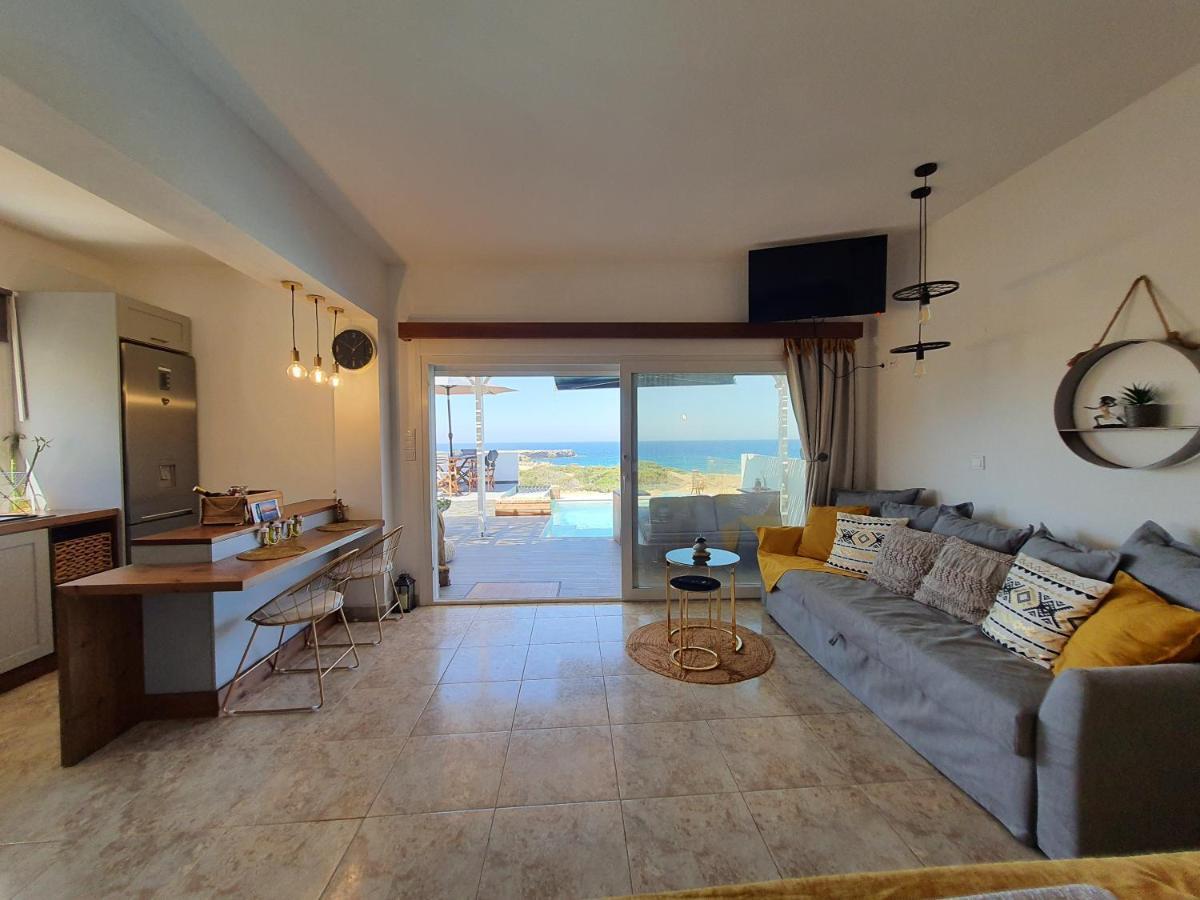 Tramonto Luxury Villa No2 - Breathtaking Sunset View Foinikion Bagian luar foto