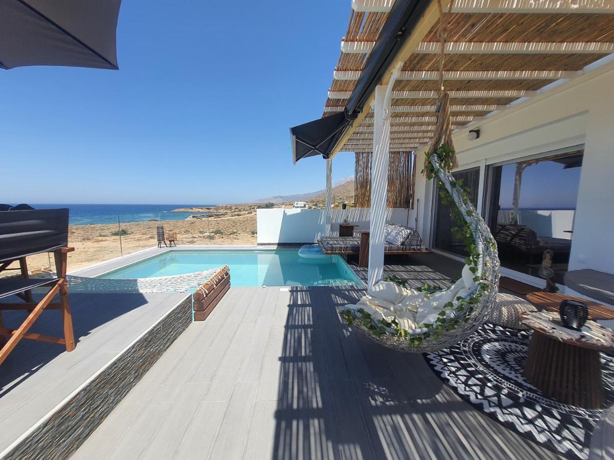 Tramonto Luxury Villa No2 - Breathtaking Sunset View Foinikion Bagian luar foto