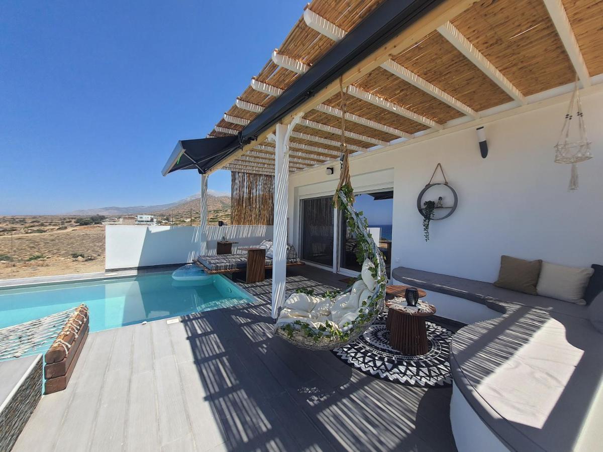 Tramonto Luxury Villa No2 - Breathtaking Sunset View Foinikion Bagian luar foto
